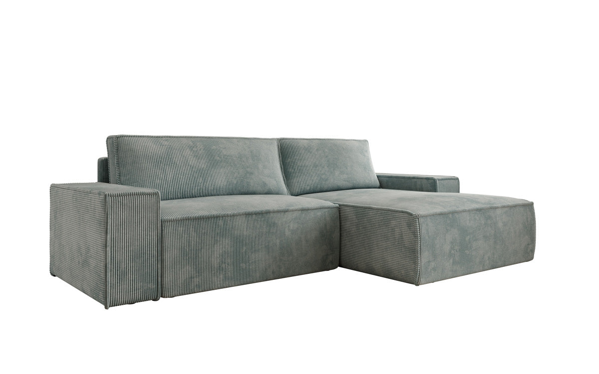 Sofa designerskie Corino w kordzie z funkcją spania i składania
