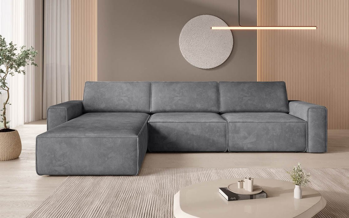 Modularna narożna sofa Yuma I z kordu