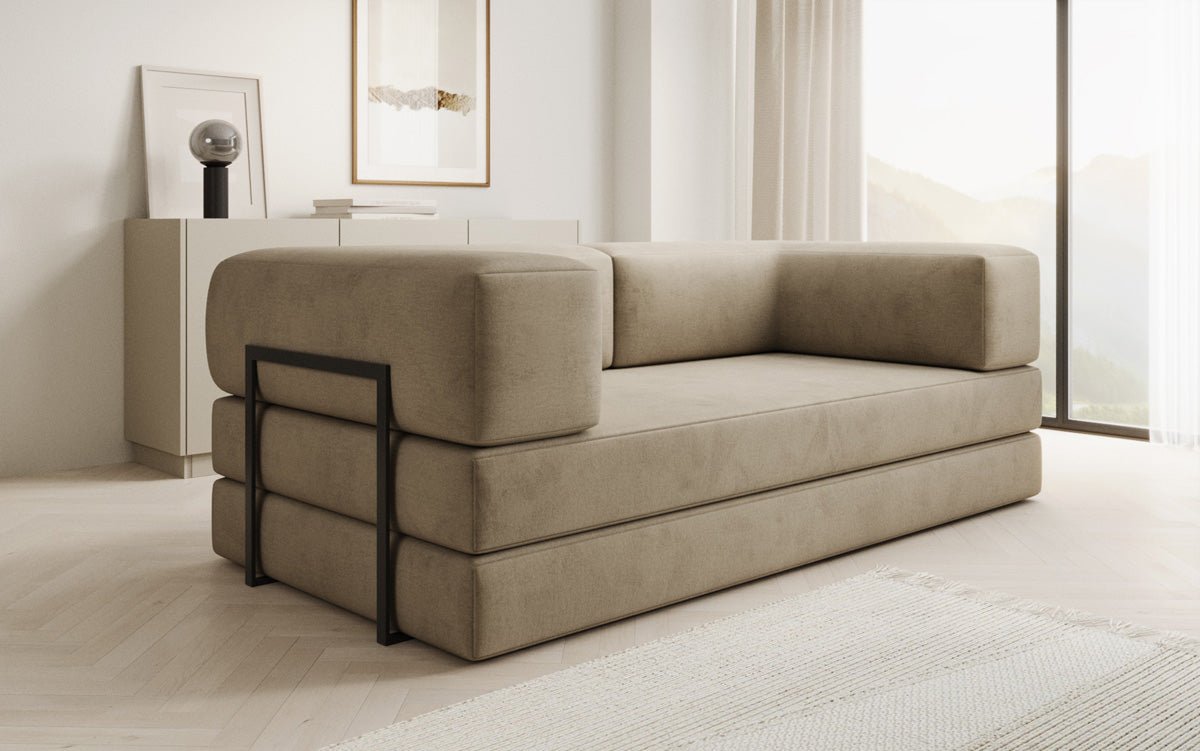 Sofa Designer Lazy 3-osobowa w aksamitnej tapicerce