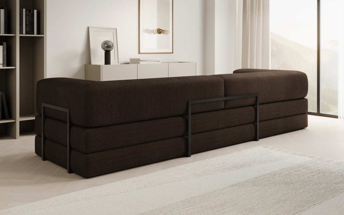 Sofa designerskie Lazy 3-osobowe XXL w bouclé