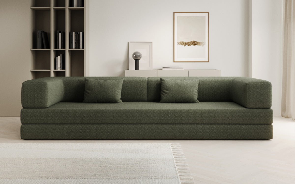 Sofa designerskie Lazy 3-osobowe XXL w bouclé
