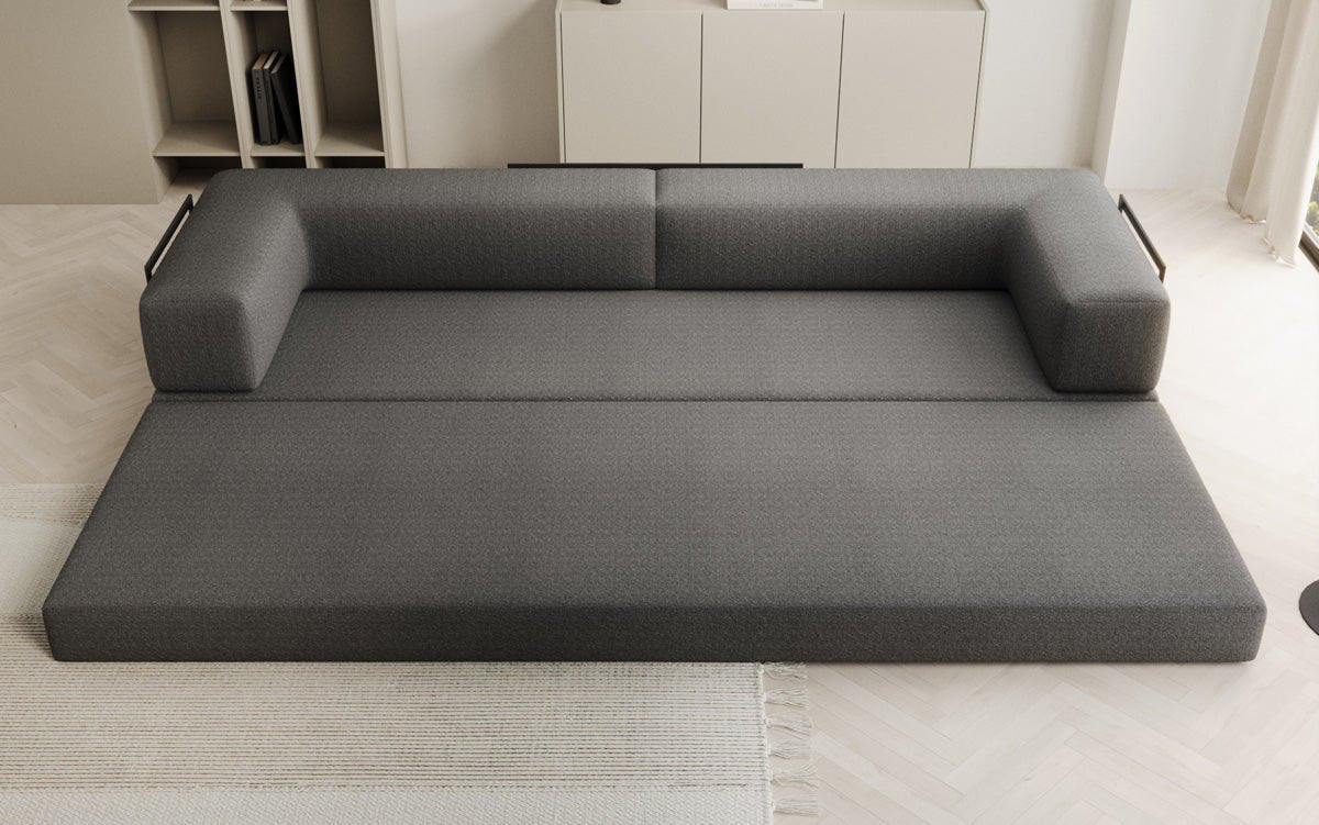 Sofa designerskie Lazy 3-osobowe XXL w bouclé